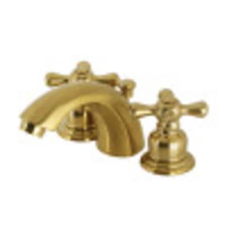 Kingston Brass KB947AXSB Mini-Widespread Bathroom Faucet, Brushed Brass KB947AXSB
